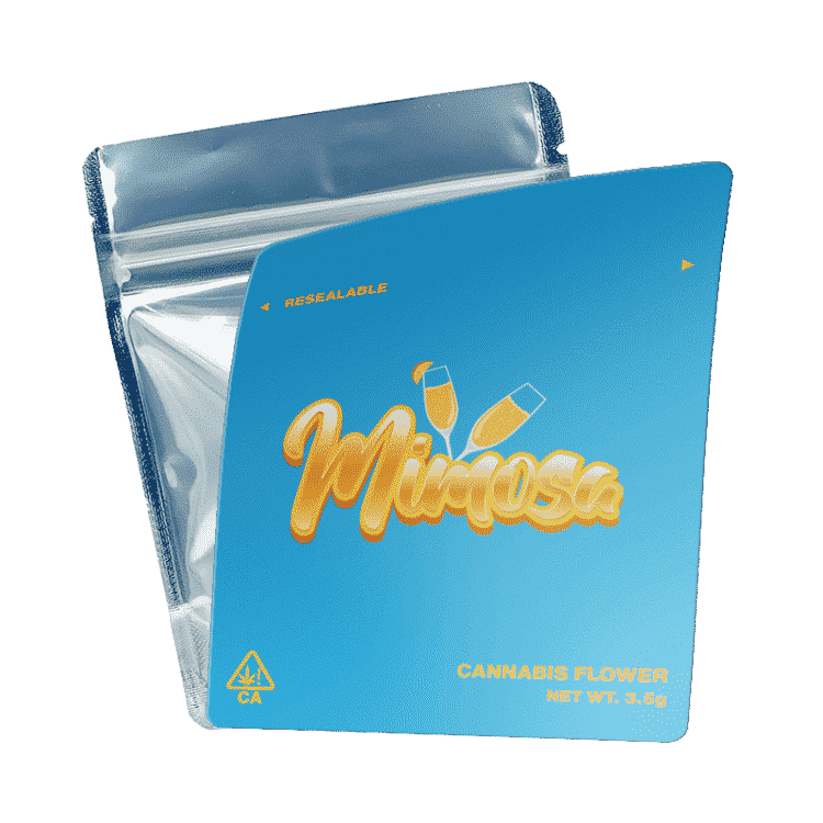 Mimosa Mylar Bags/Strain Pouches/Cali Packs. Unlabelled.