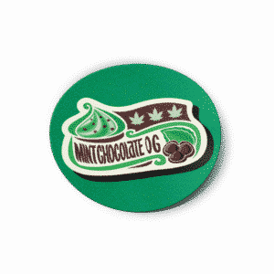 Mint Chocolate OG Strain/Slap Stickers/Labels.