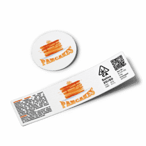 Pancakes Glass Jar Strain Labels