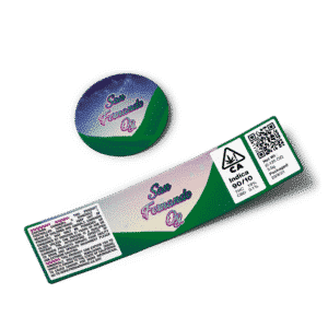 San Fernando OG Glass Jar Strain Labels