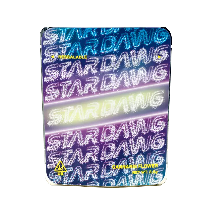 Stardawg Mylar Bags/Strain Pouches/Cali Packs