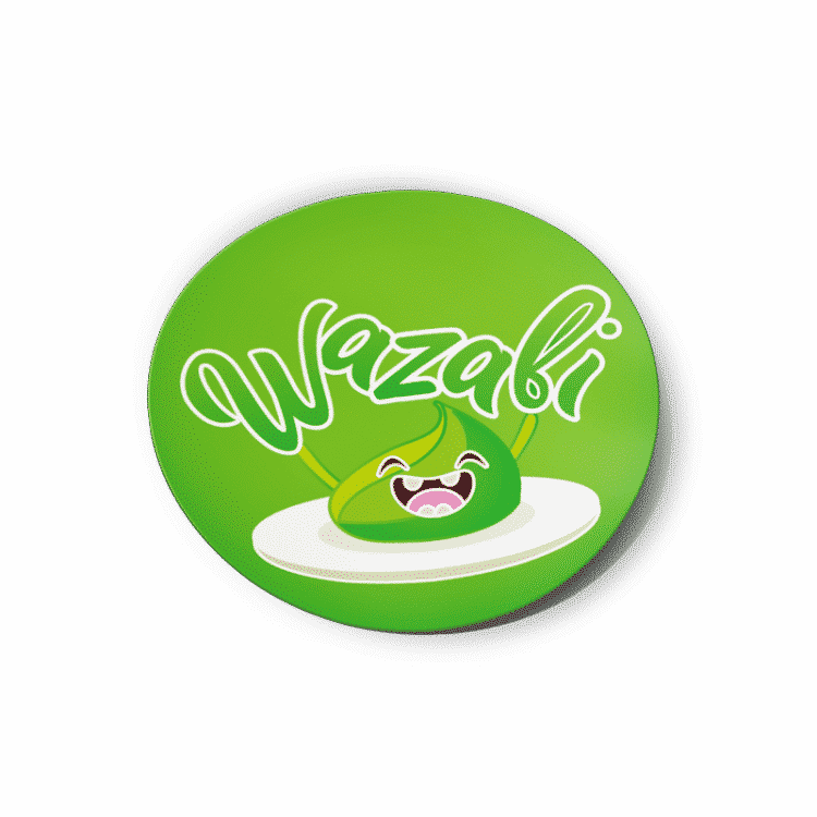 Wazabi Strain/Slap Stickers/Labels.