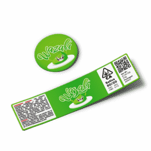 Wasabi Glass Jar Strain Labels