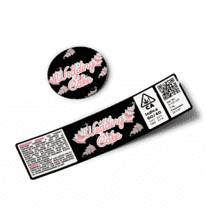 Wedding Cake Glass Jar Strain Labels