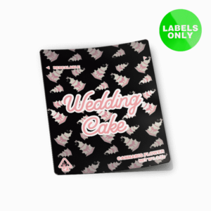 Wedding Cake Mylar Bag Strain Labels