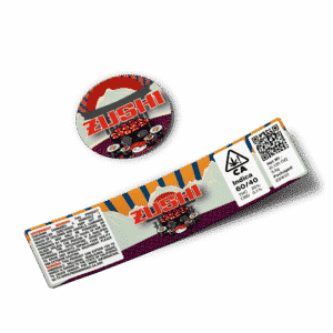 Zushi Glass Jar Strain Labels