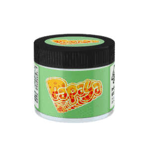 Papaya Glass Jars. 60ml suitable for 3.5g or 1/8 oz.