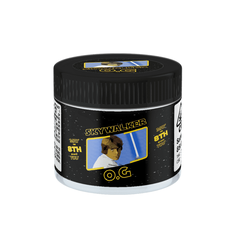 Skywalker OG Glass Jars. 60ml suitable for 3.5g or 1/8 oz.