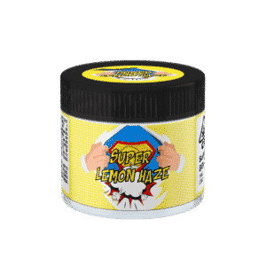 Super Lemon Haze Glass Jars. 60ml suitable for 3.5g or 1/8 oz.