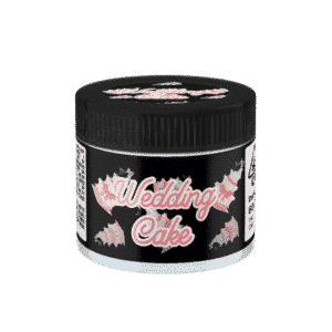 Wedding Cake Glass Jars. 60ml suitable for 3.5g or 1/8 oz.