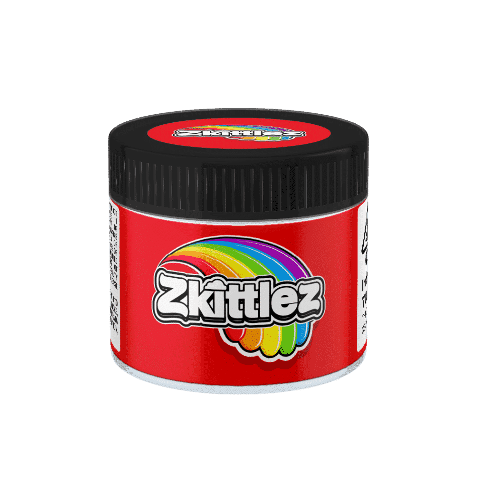 Zkittlez Glass Jars Labelled or Unlabelled Strain Labels