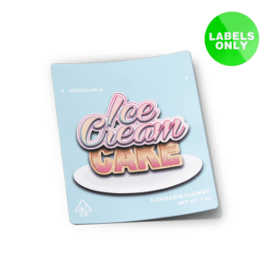 Ice Cream Cake Mylar Bag Strain Labels
