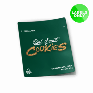 Girl Scout Cookies Mylar Bag Strain Labels