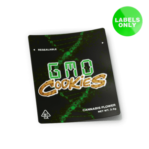 GMO Cookies Mylar Bag Strain Labels