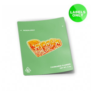 Papaya Mylar Bag Strain Labels