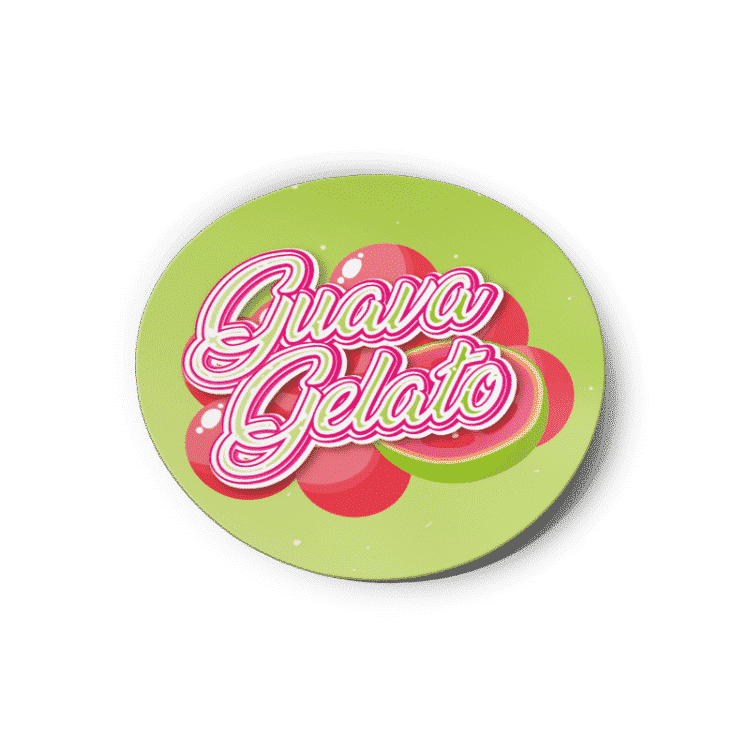Guava Gelato Strain/Slap Stickers/Labels.
