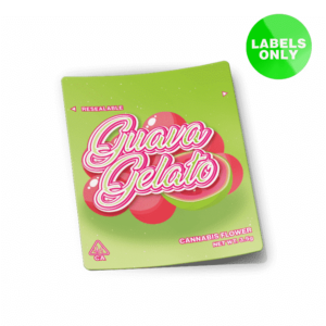 Guava Gelato Mylar Bag Strain Labels