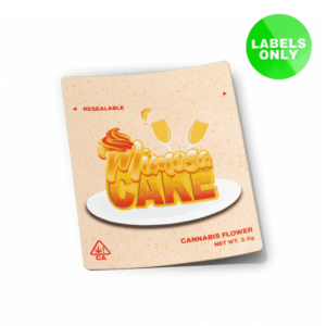 Mimosa Cake Mylar Bag Strain Labels