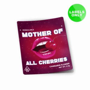 Mother of All Cherries Mylar Bag Strain Labels