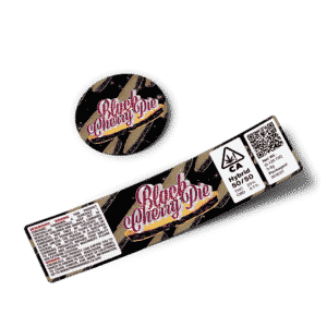 Black Cherry Pie Glass Jar Strain Labels