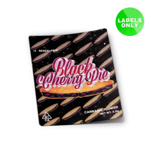 Black Cherry Pie Mylar Bag Strain Labels