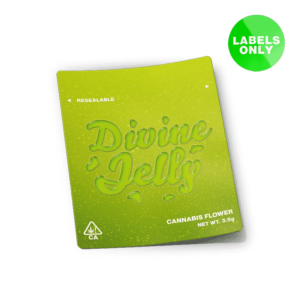 Divine Jelly Mylar Bag Strain Labels