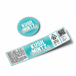 Kush Mints Glass Jar Strain Labels