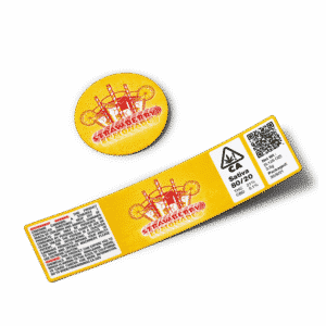Strawberry Lemonade Glass Jar Strain Labels