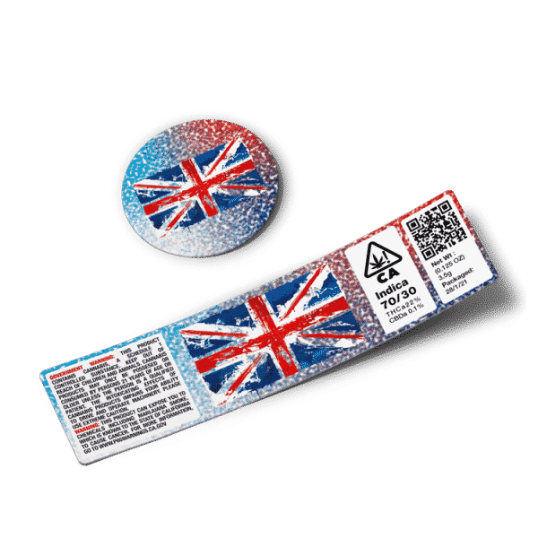 UK Glass Jar Labels Stickers & Labels Strain Labels