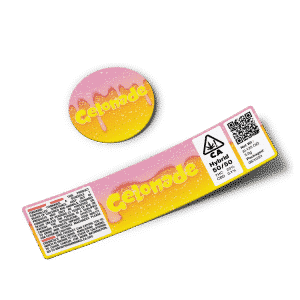 Gelonade Glass Jar Strain Labels