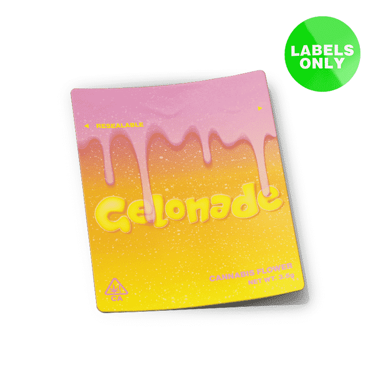 Gelonade Mylar Bag Strain Labels