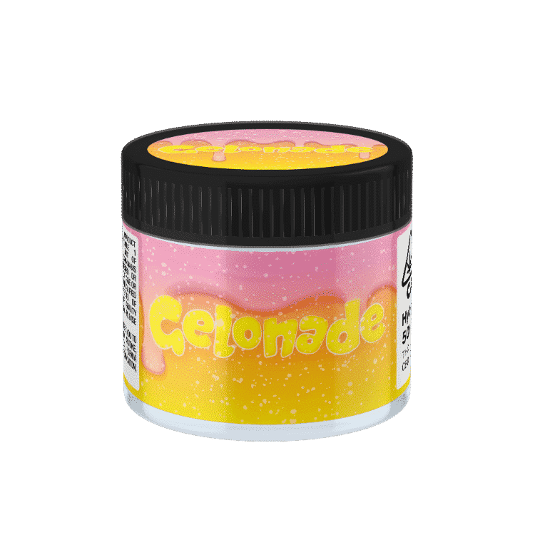 Gelonade Glass Jars Labelled or Unlabelled Strain Labels