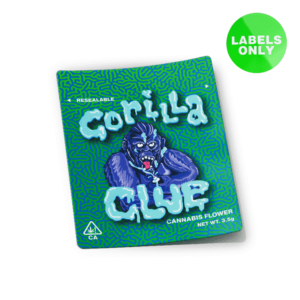 Gorilla Glue Mylar Bag Strain Labels