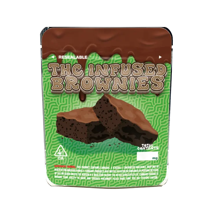 Brownies Mylar Bags/Strain Pouches/Cali Packs