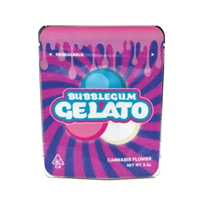 Bubblegum Gelato Mylar Bags/Strain Pouches/Cali Packs