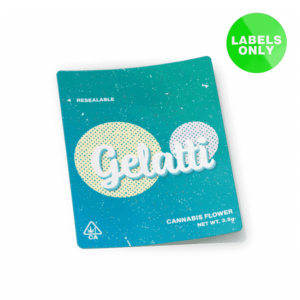 Gelatti Mylar Bag Strain Labels