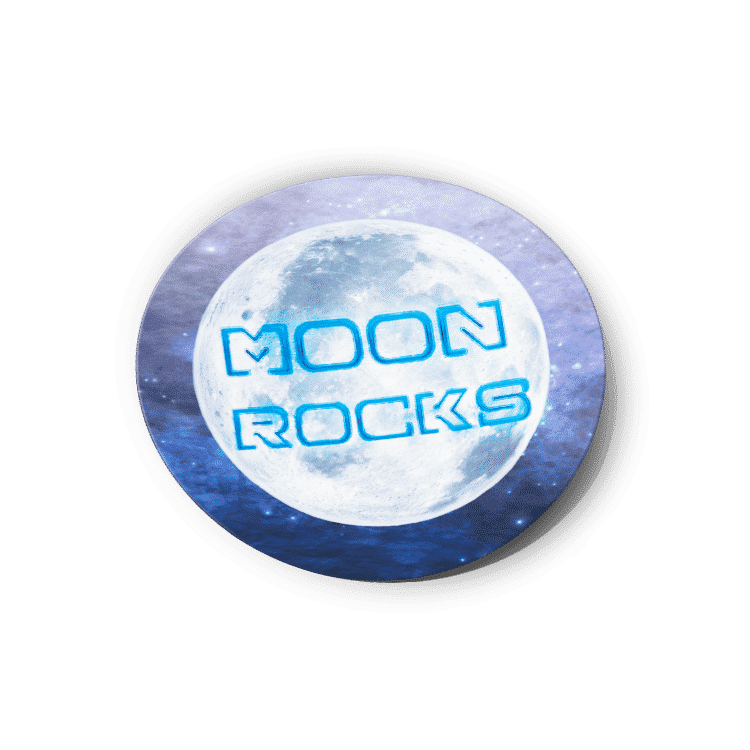 Moon Rocks Strain/Slap Stickers/Labels.