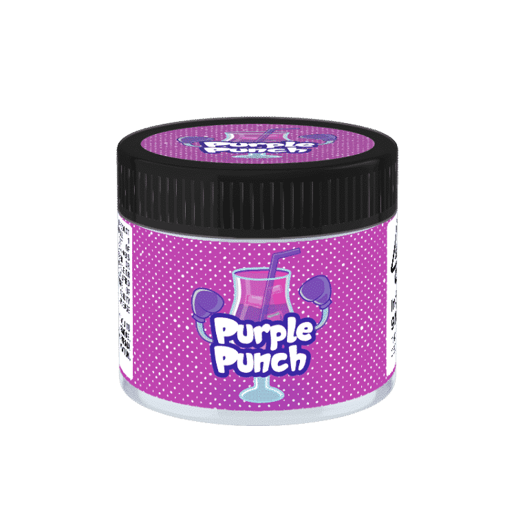 Purple Punch Glass Jars. 60ml suitable for 3.5g or 1/8 oz.
