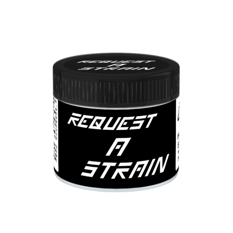 Request a Strain Glass Jars. 60ml suitable for 3.5g or 1/8 oz.