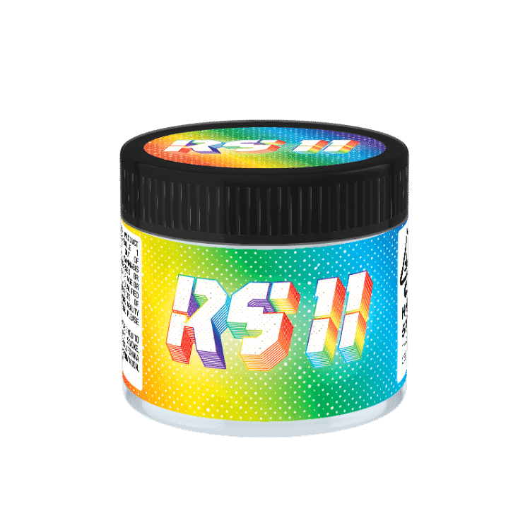 RS11 Glass Jars. 60ml suitable for 3.5g or 1/8 oz.