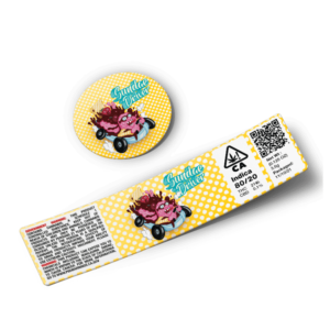 Sundae Driver Glass Jar Strain Labels