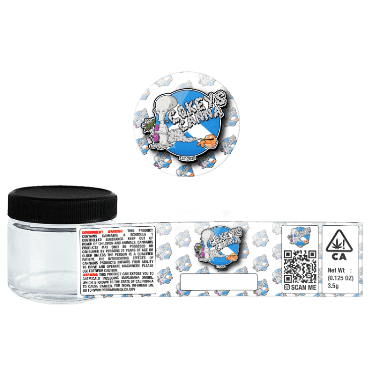 custom cali glass jars