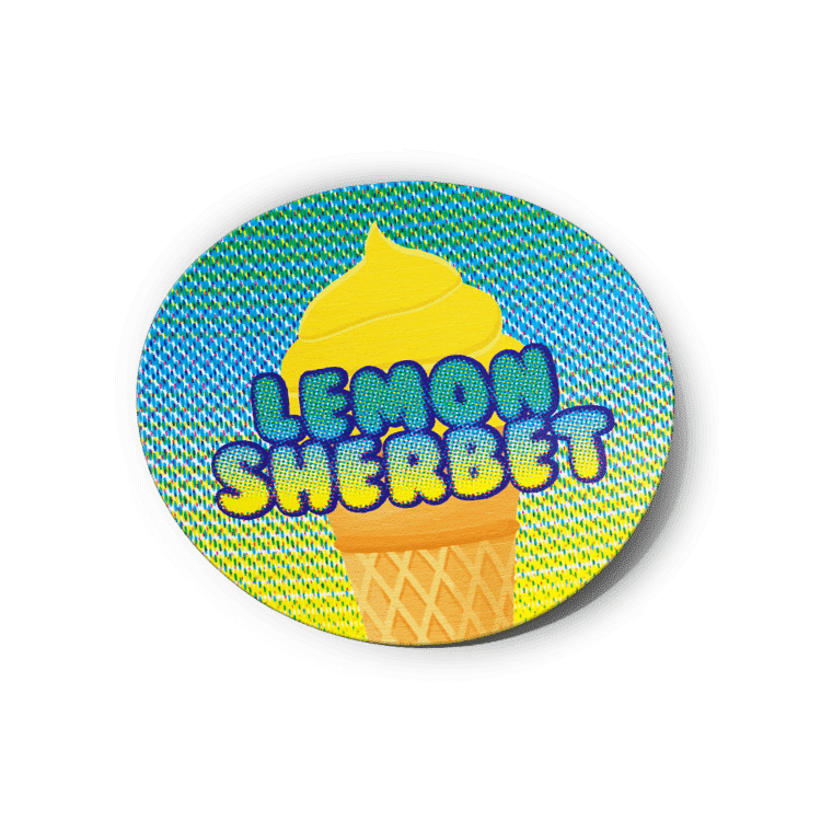 Lemon Sherbet Strain/Slap Stickers/Labels.