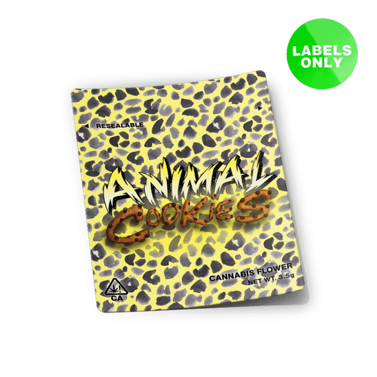 Animal Cookies Mylar Bag Labels Stickers & Labels Strain Labels