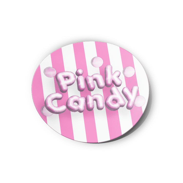 Pink Candy Strain/Slap Stickers/Labels.