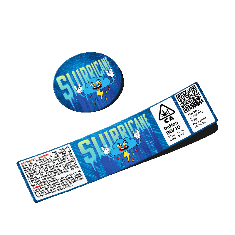 Slurricane Glass Jar Labels Stickers Labels Strain Labels slurricane-glass-jar-labels-stickers-labels-strain-labels