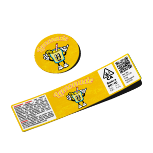 Lemonade Glass Jar Strain Labels