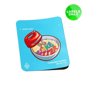 Cake Batter Mylar Bag Strain Labels